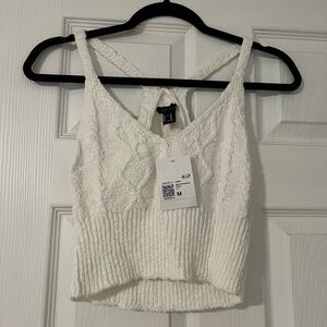Cropped sweater tank